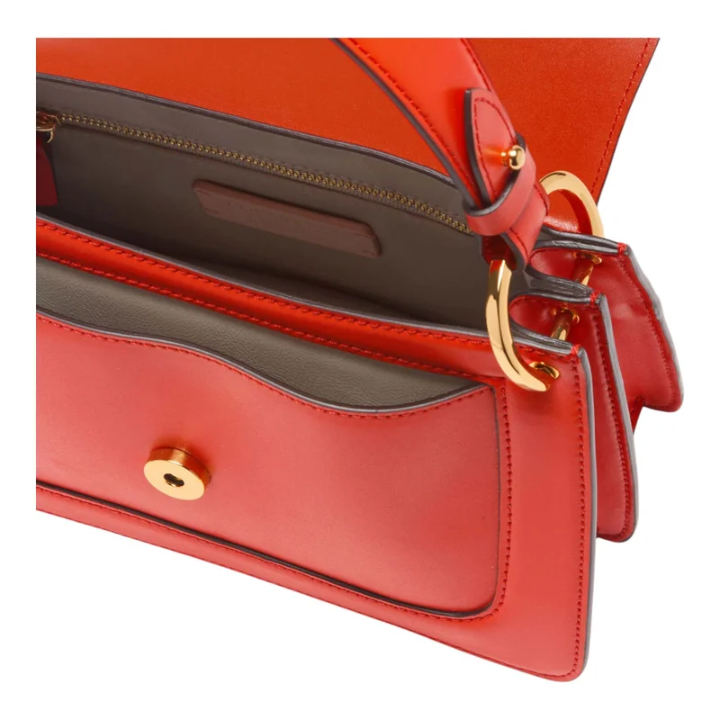 COCCINELLE Red C-Me Calf Top Handle Bag Small for Women | Best Price UAE